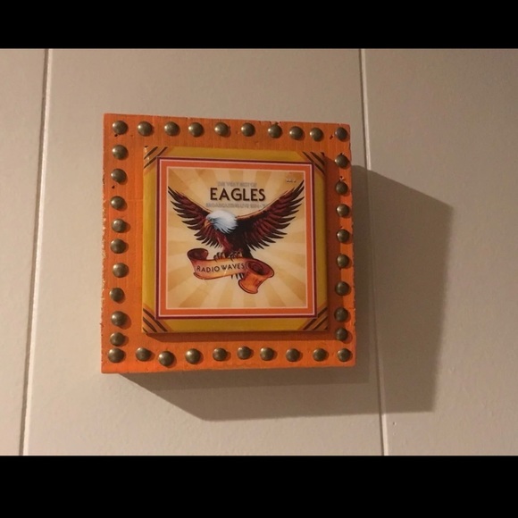 🌈2 $10 items for $10 (2 for 1) “The Eagles” rock band wall art 6” x 6” NWOT - Picture 2 of 4
